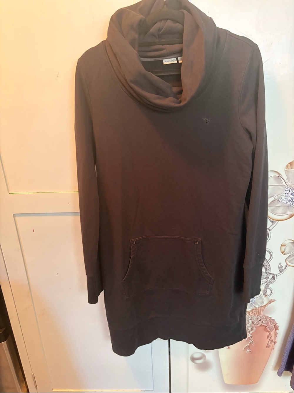 Esprit Women's Black Cowl Neck Tunic Sweater